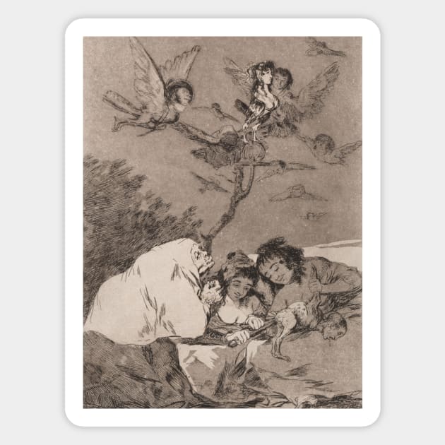 All Will Fall by Francisco Goya Magnet by Classic Art Stall